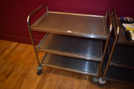 *Stainless Steel Three Tier Catering Trolley