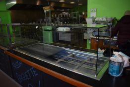 *XL Refrigerators Limited Inset Countertop Refrigerate Salad Bar Unit with Plate Glass Canopy, and