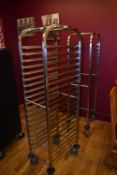 *Vogue Stainless Steel Mobile Gastronorm Tray Rack