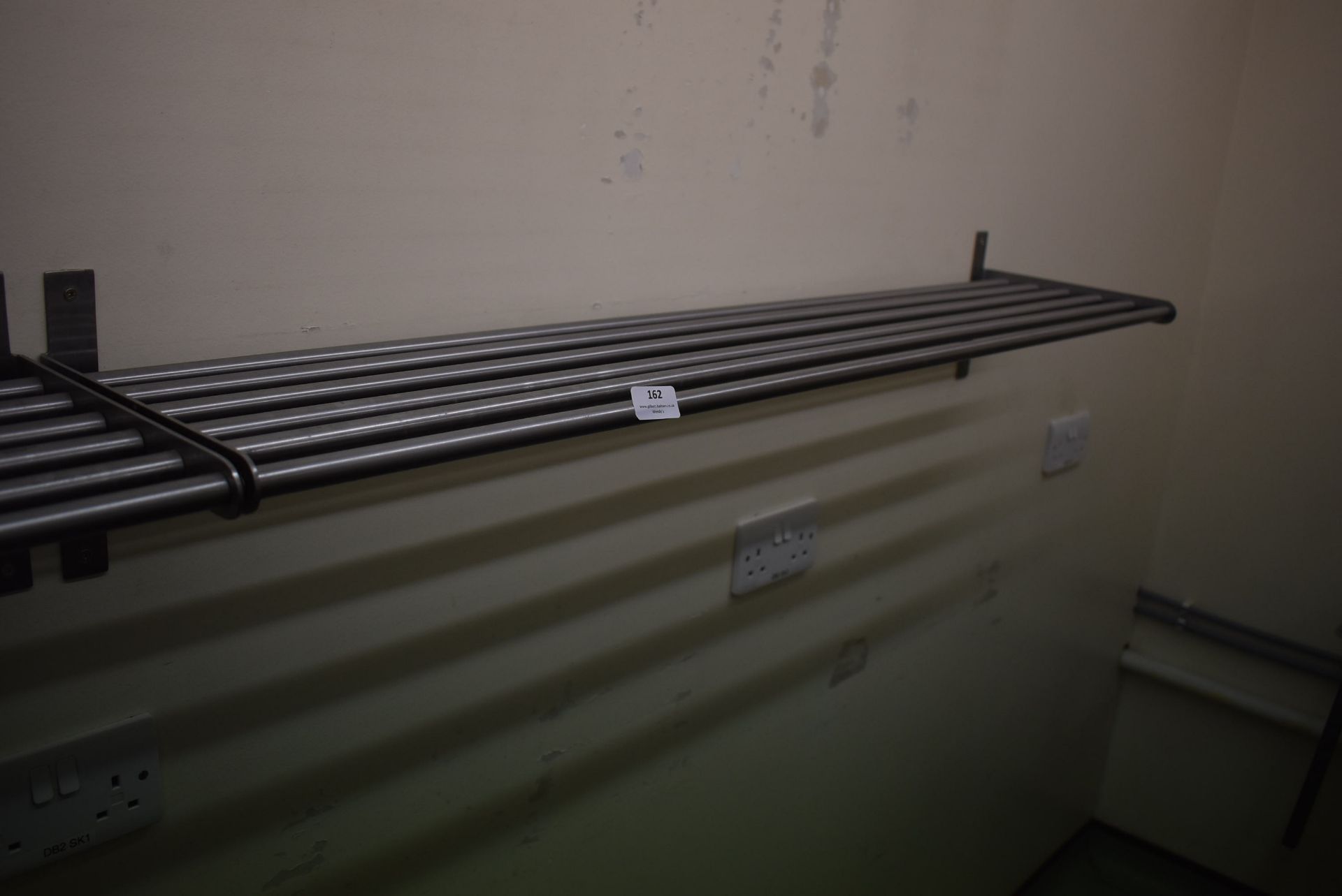 *120cm Tubular Stainless Steel Wall Shelf
