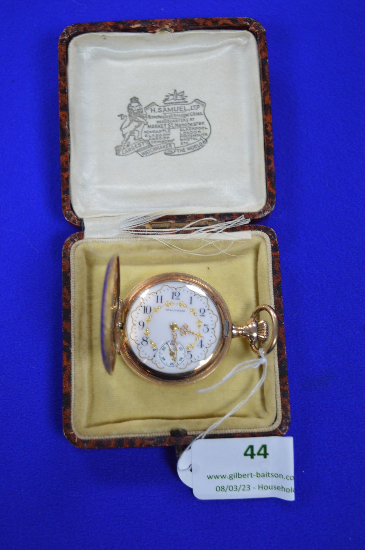Waltham Ladies Gold Plated Pocket Watch (working condition)