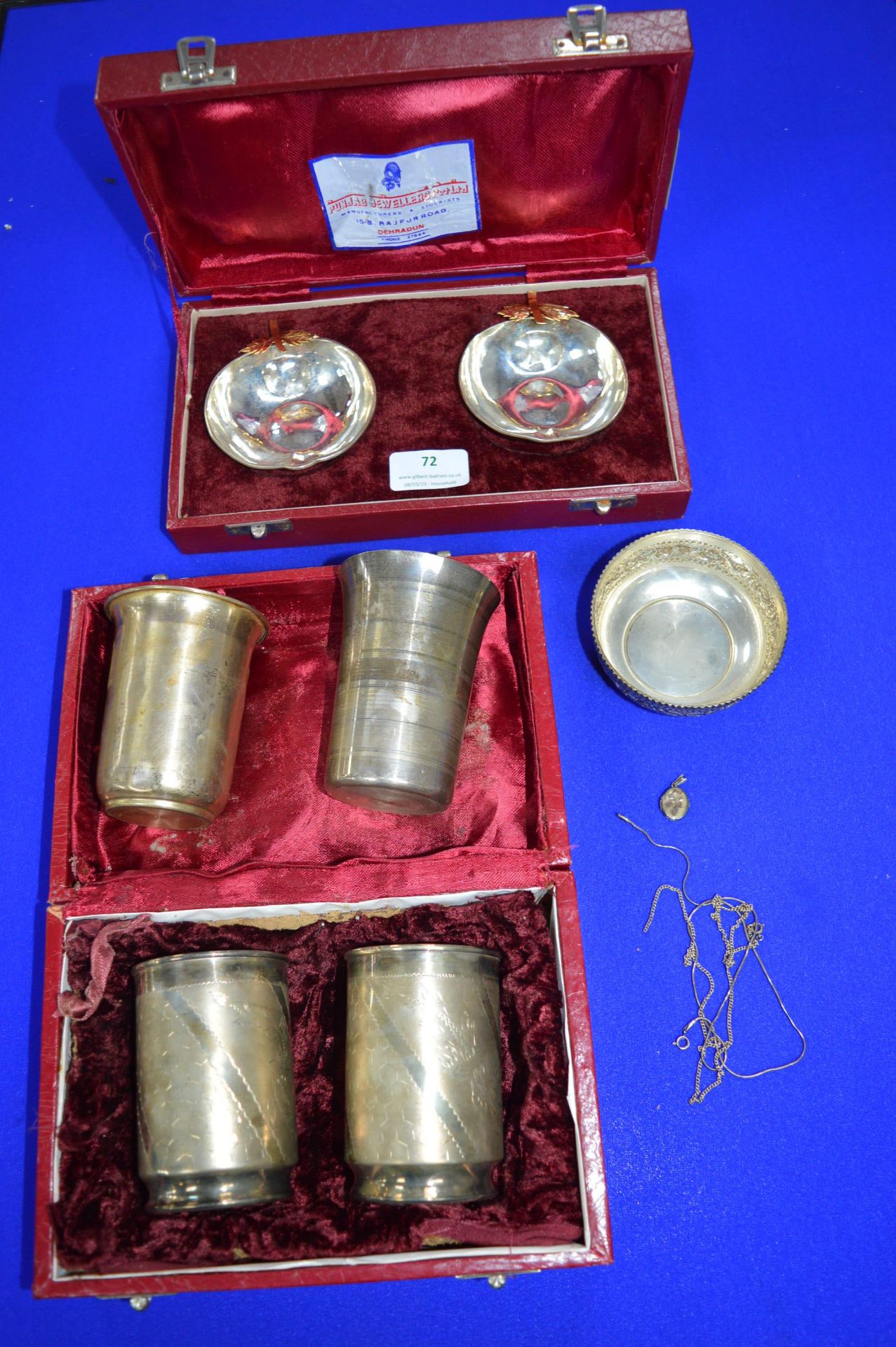 *Indian Silver Gift Sets etc. Marked Pieces ~197g total