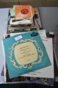 Classical 12" LP Records plus 7" Singles, etc.