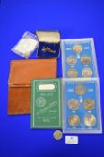 UK Crown Gift Sets plus Assorted Coinage, Wallets, etc.