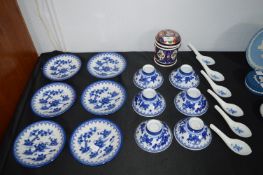 Blue & White Chinese Rice Bowls and Dishes etc.