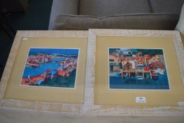 Pair of Framed Seaside Prints