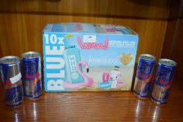 WKD Blue 10pk and Four Cans of Red Bull