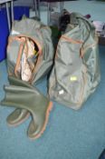 Two Welly Bags Containing Wellington Boots