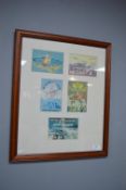 Framed Reproduction Aircraft Postcards