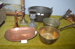 Victorian Brass Jam Pan etc.