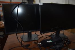 *Two Dell Monitors and Hub