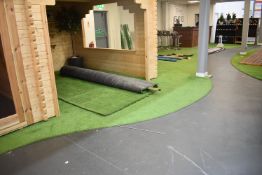 *Piece of Pre-Fitted Astroturf ~14m long, ~3.5m at narrowest point, with Contoured Front Edge (