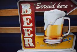 *Beer on Draught Illuminated Sign