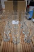 *Twelve ½ Pint Continental Beer Glasses