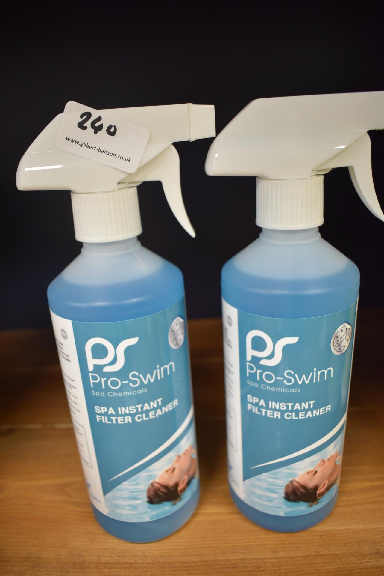 *Two Sprays of Pro Swim Spa Instant Filter Cleaner