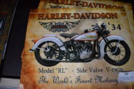 *Three Harley Davidson Signs