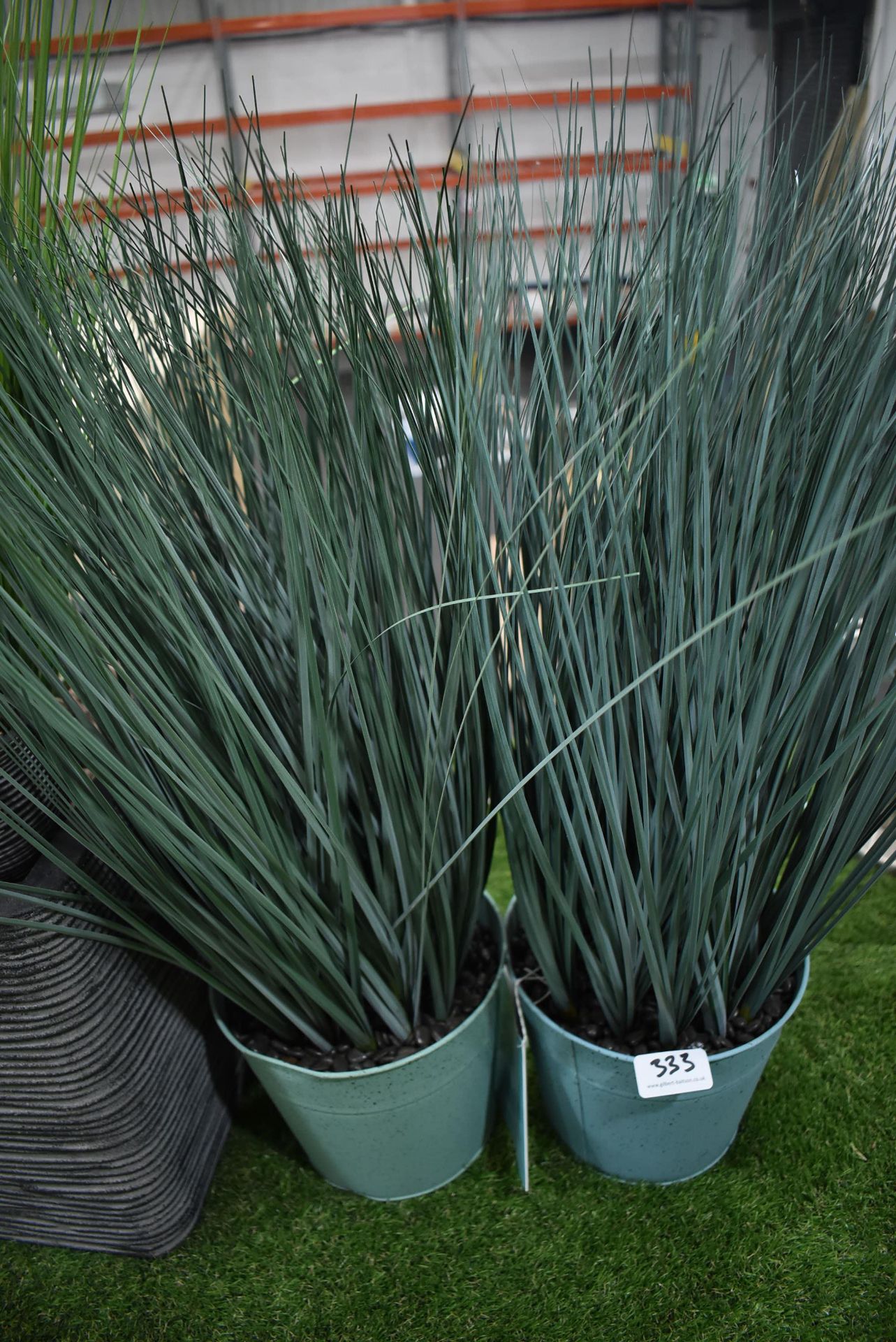 *Pair of Artificial Blue Grasses