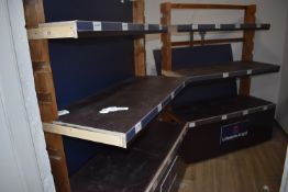 *Two Adjustable Shop Shelving Units