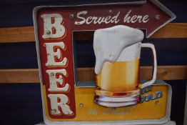 *Beer on Draught Illuminated Sign