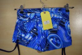 *Blue & White Yoga Shorts Size: M