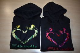 *Two Silhouette Black Hoodies Size: M