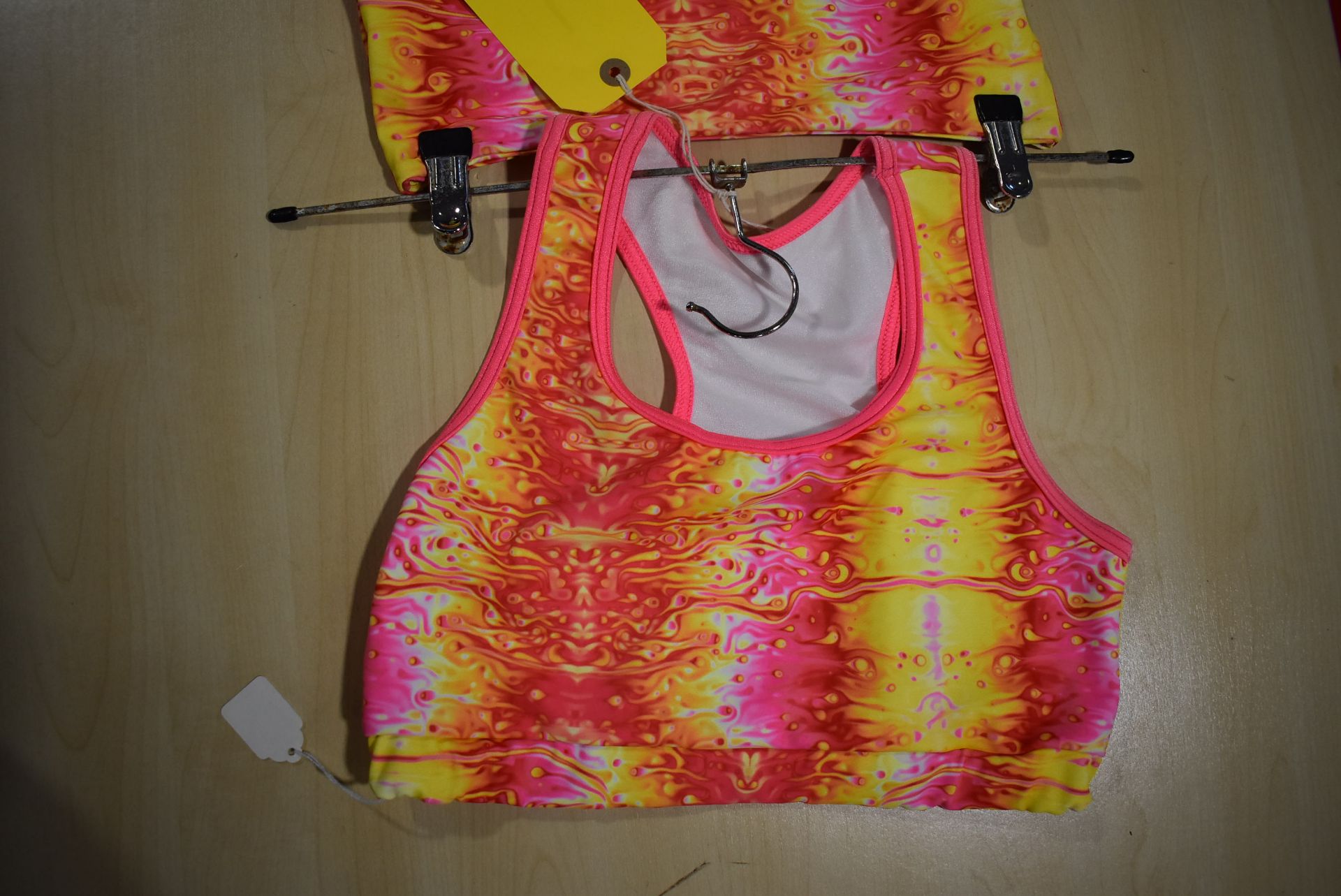 *Pink, Red and Yellow Yoga Leggings and Top Size: M - Image 2 of 2