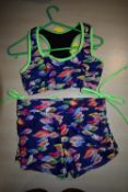 *Fish Pattern Yoga Leggings and Top Size: S