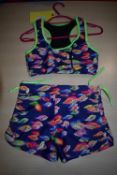 *Fish Pattern Yoga Leggings and Top Size: S