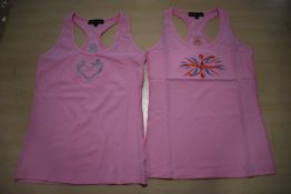 *Four Silhouette Pink Vests Size: M