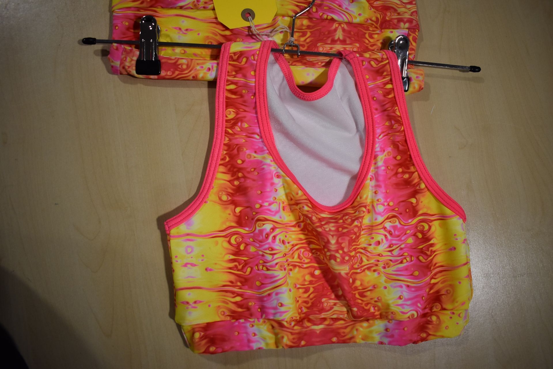 *Pink, Red and Yellow Yoga Leggings and Top Size: S - Image 2 of 2