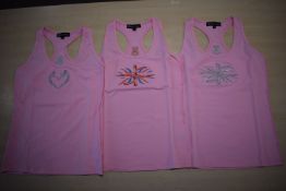 *Three Silhouette Pink Vests Size: M