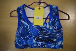 *Blue & White Sports Bra Size: S