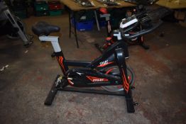 Sport Black & Red Exercise Bike with Monitor