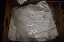 Quantity of White Press Stud Boiler Suits (mixed sizes)