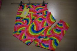 *Rainbow Pattern Yoga Leggings Size: S