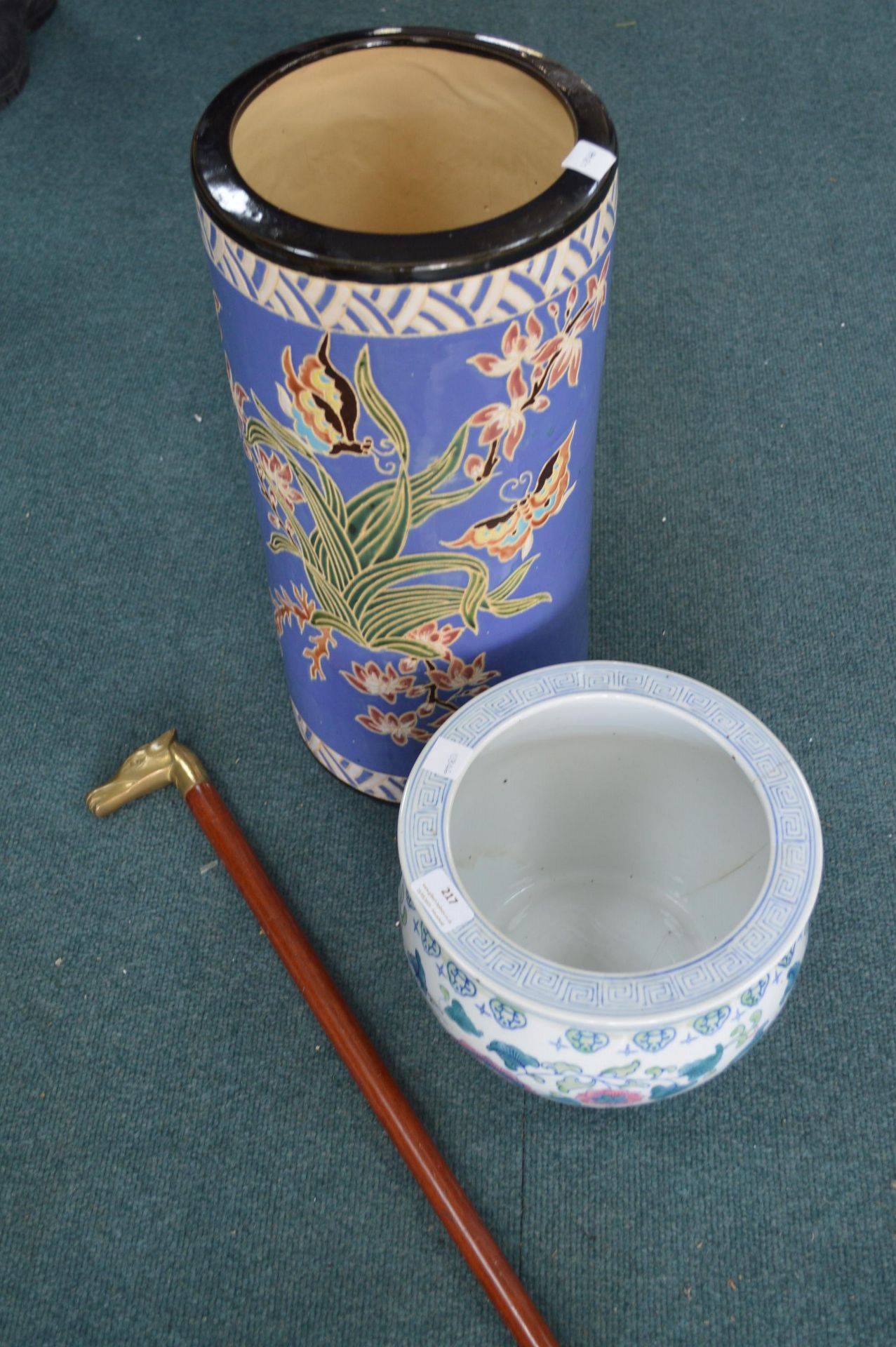 Pottery Stick Stand, and a Planter