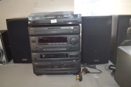 Aiwa CXZ720 CD Stereo System with Turntable