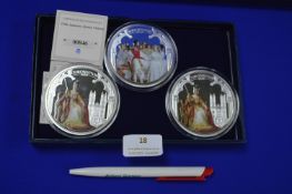 Three Supersized Royal Pictorial Coins