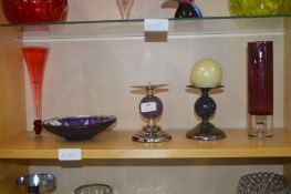 Candle Stands and Glassware