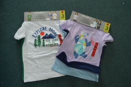 Two Eddie Bauer Youths 3pk T-Shirts Size: M 10-11