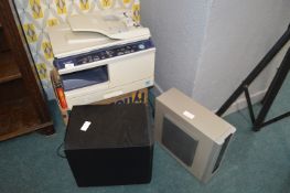 Sharp Copier, Philips and Paradigm Speakers, etc.