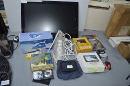 Electrical Items: TomTom Sat Nav, JVC DVD TV, Bosc