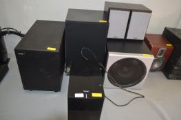 Assorted Subwoofers and Audio Speakers etc.