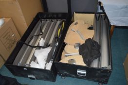 *Two Travel Trunks Containing Display Stands etc.