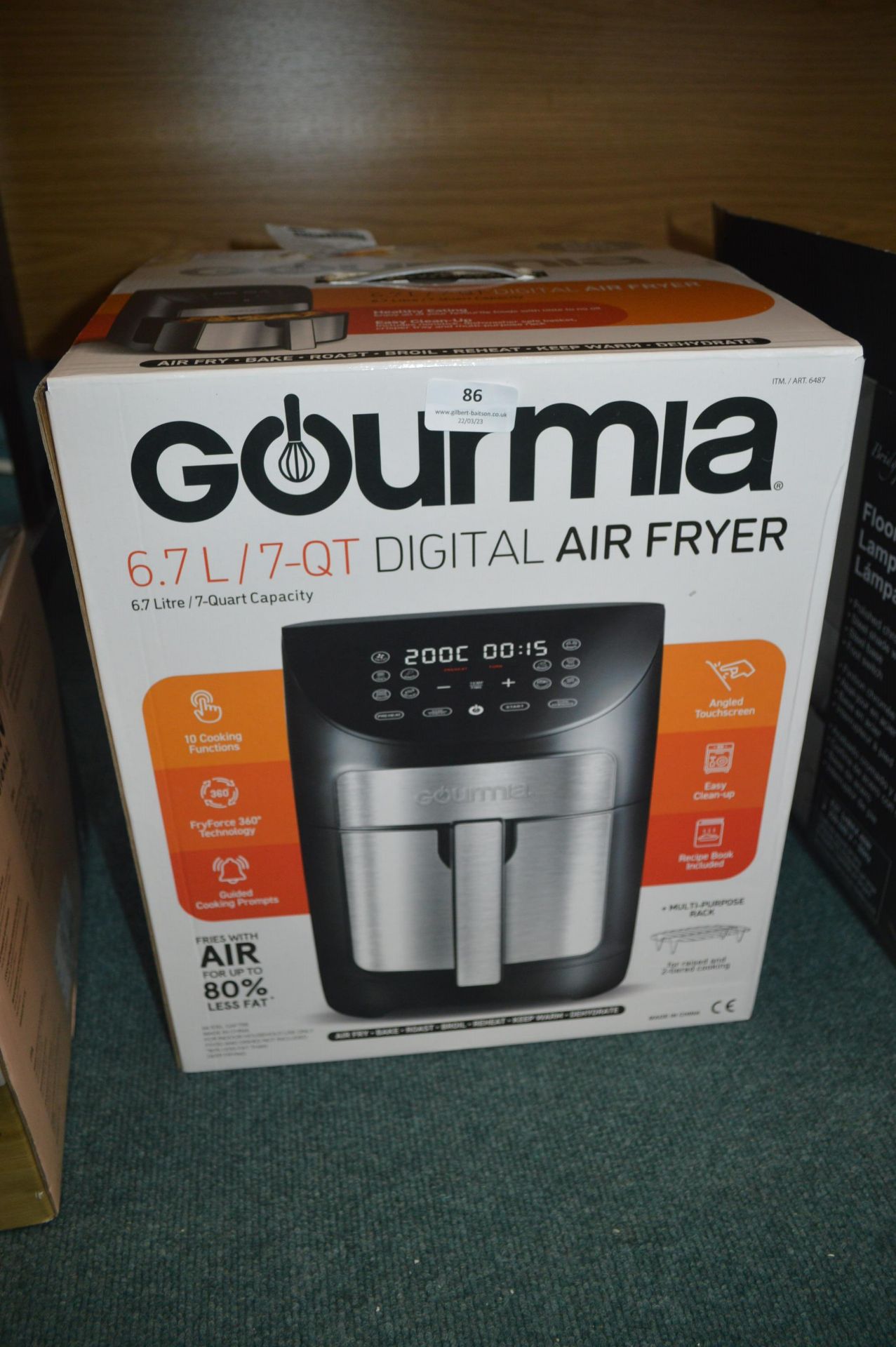 *Gourmia Digital Air Fryer 6.7L