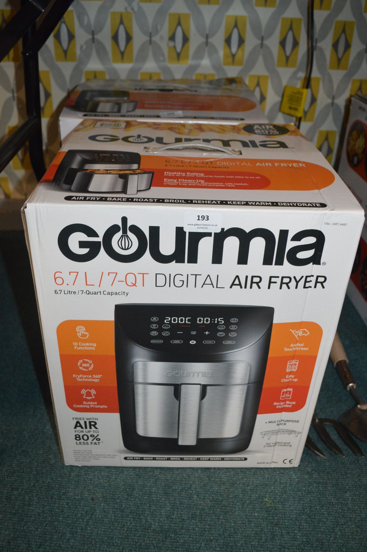 *Gourmia 6.7L Digital Air Fryer