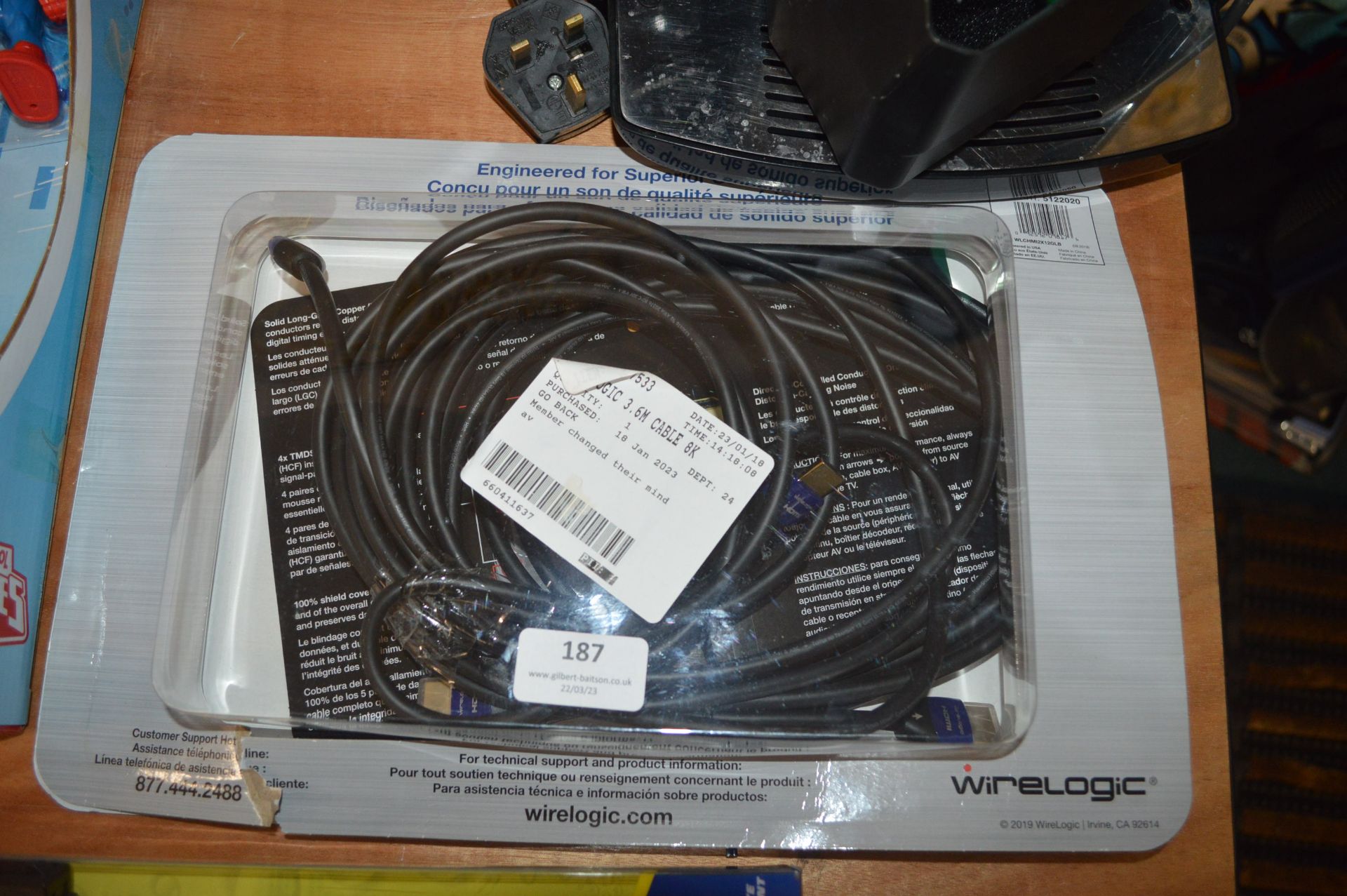 *Wire Logic 3.6m Cable