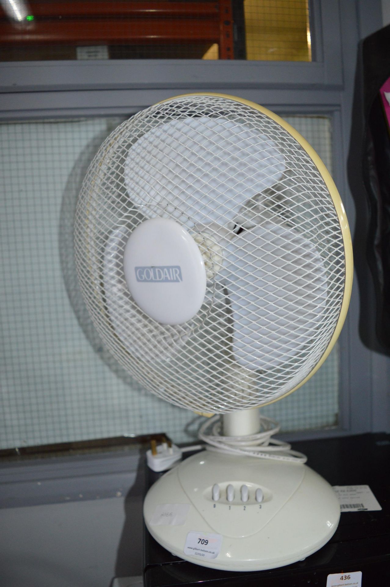 Gold Air Oscillating Fan