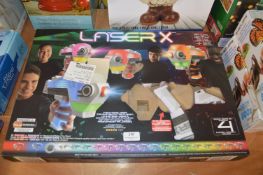 *LaserX 4 Player Home Laser Gun Set