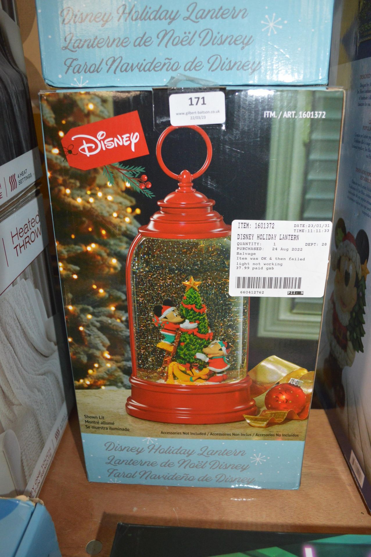 *Disney Mickey Mouse Holiday Lantern